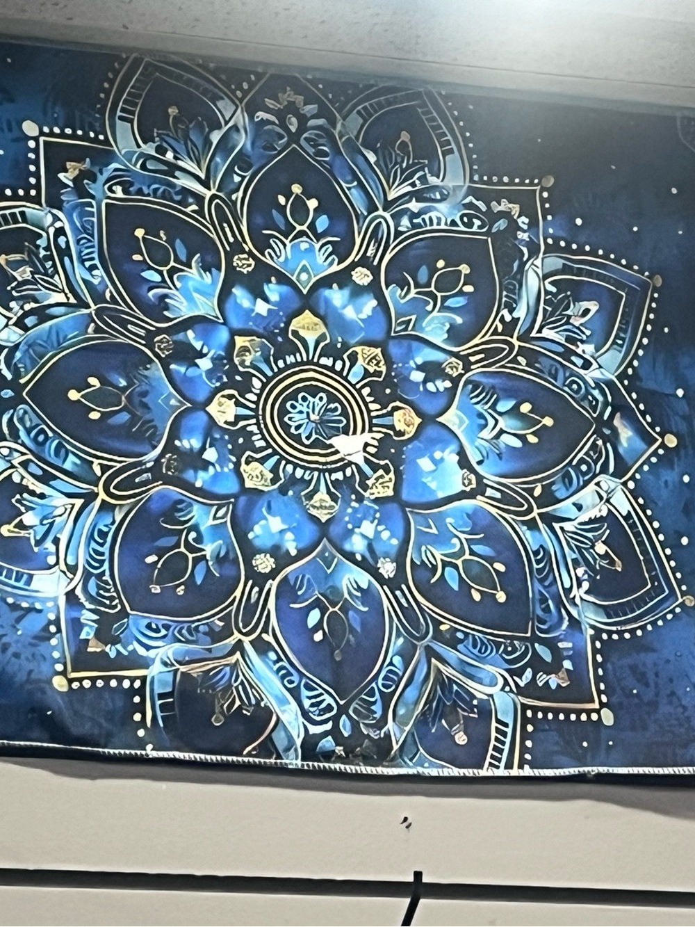 Blue Mandala Wall Tapestry - Home Wall Decor